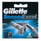 Gillette Gillette Sensor Excel Scheermesjes 5 ST Gillette Gillette Sensor Excel Scheermesjes 5 ST