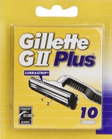 Gillette Gillette G2 Plus scheermesjes 10st. Gillette Gillette G2 Plus scheermesjes 10st.