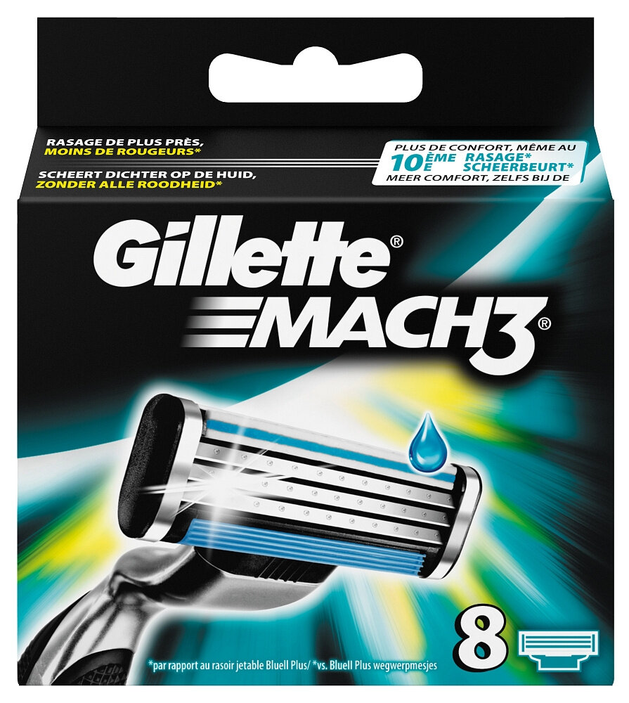 Gillette Gillette Mach3 scheermesjes (8 st.) Gillette Gillette Mach3 scheermesjes (8 st.)