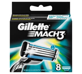 Gillette Gillette Mach3 scheermesjes (8 st.) Gillette Gillette Mach3 scheermesjes (8 st.)