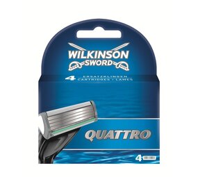 Wilkinson Wilkinson Quattro Scheermesjes (4st.) Wilkinson Wilkinson Quattro Scheermesjes (4st.)