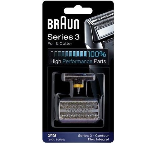 Braun Braun 31S Zilver 5000-6000 serie scheerblad en messenblok