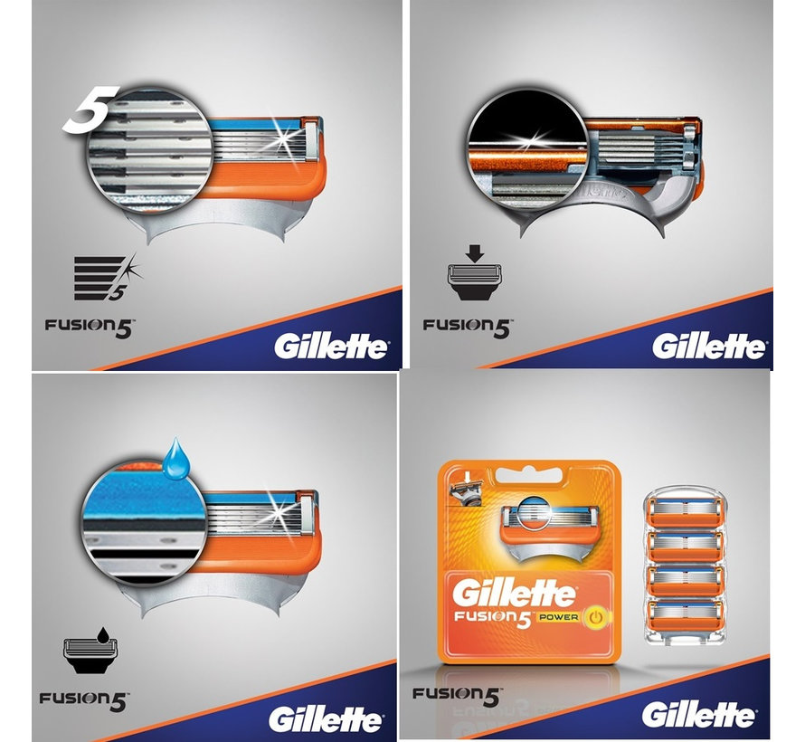 Gillette Fusion5 Power XL scheermesjes (8 st.)