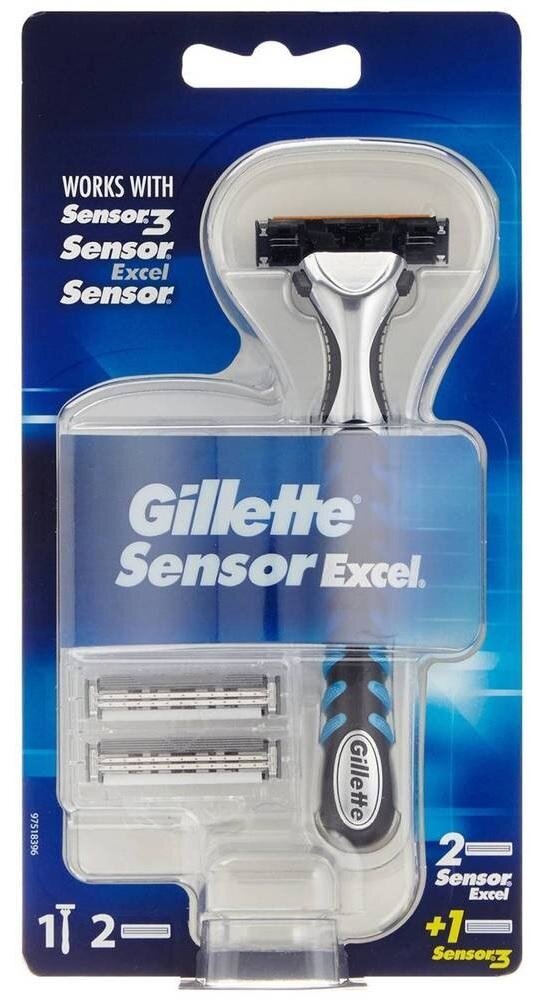 Gillette Gillette Sensor Excel Scheerhouder + 2 Excel / 1 Sensor3 Scheermesjes Gillette Gillette Sensor Excel Scheerhouder + 2 Excel / 1 Sensor3 Scheermesjes