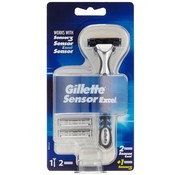 Gillette Gillette Sensor Excel Scheerhouder + 2 Excel / 1 Sensor3 Scheermesjes