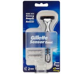 Gillette Gillette Sensor Excel Scheerhouder + 2 Excel / 1 Sensor3 Scheermesjes Gillette Gillette Sensor Excel Scheerhouder + 2 Excel / 1 Sensor3 Scheermesjes