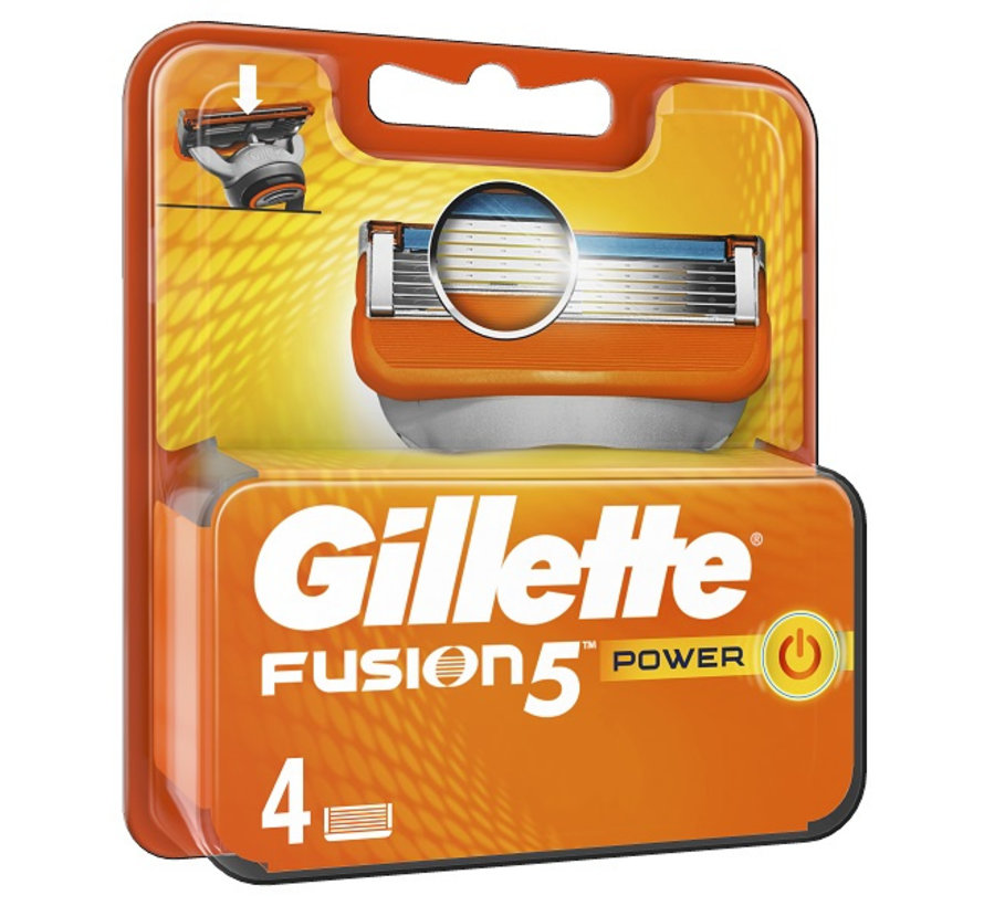 vergeven zonnebloem Mobiliseren Gillette Fusion Power scheermesjes (4 st.) - Voordeligscheren