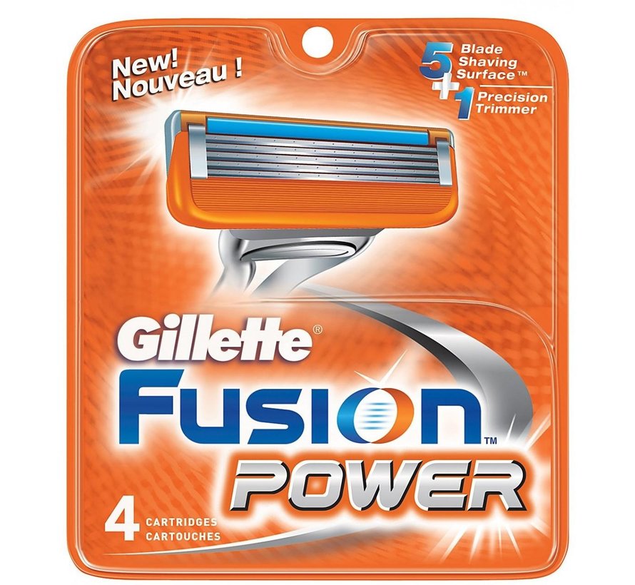 Gillette Fusion Power scheermesjes (4 st.)