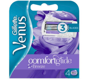 Gillette Gillette Venus Breeze scheermesjes 4st. Gillette Gillette Venus Breeze scheermesjes 4st.