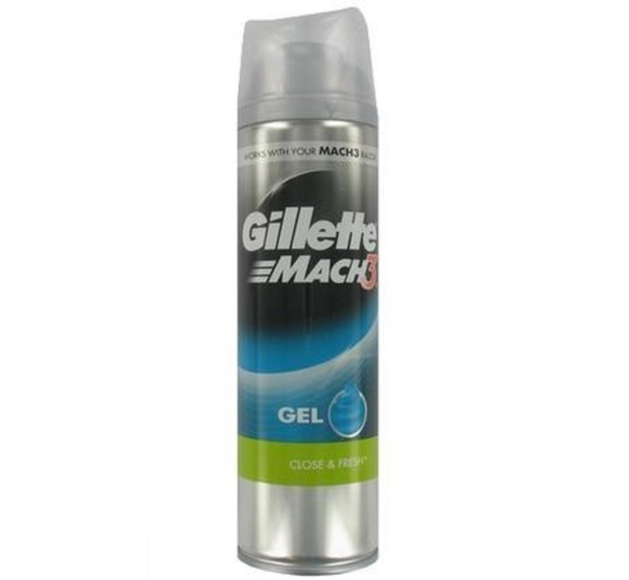 Gillette Mach 3 Scheergel Close & Fresh 200 ml