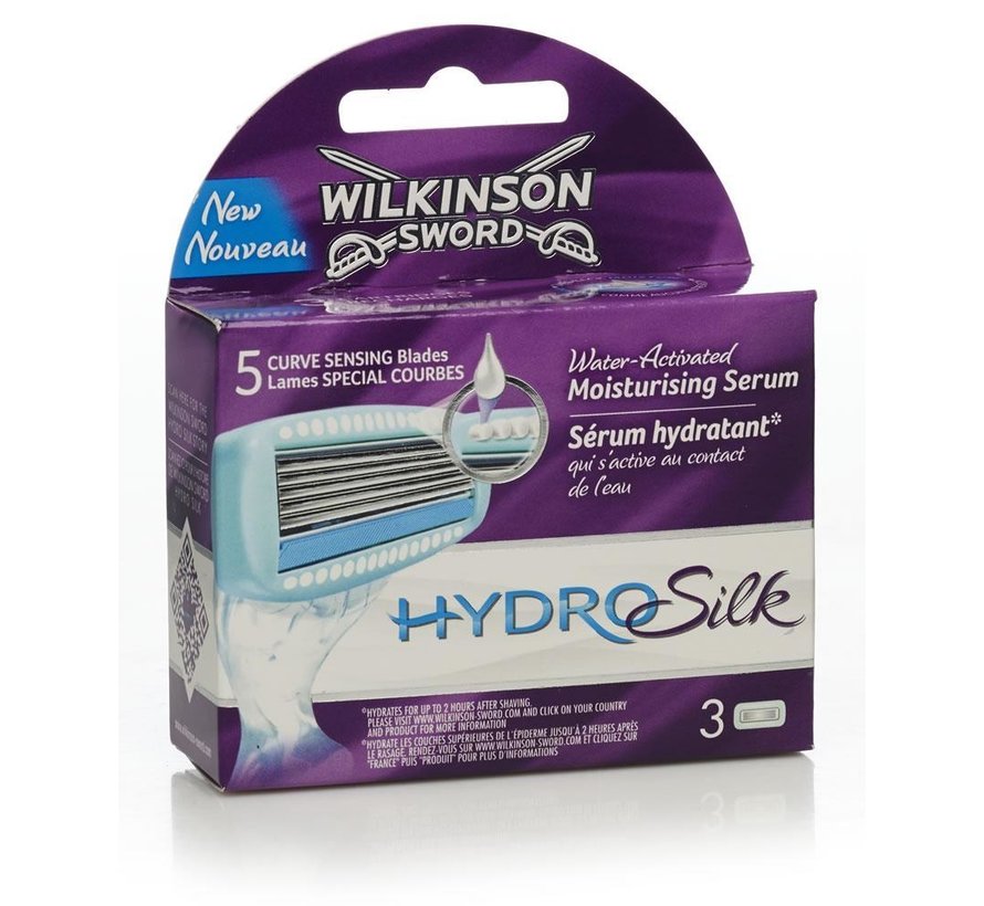 Wilkinson Sword Hydro Silk Scheermesjes 3 stuks