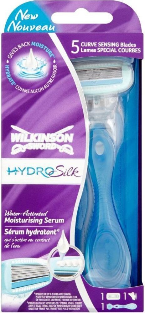 Wilkinson Wilkinson Sword Hydro Silk Scheerhouder - + 1 Scheermesje Wilkinson Wilkinson Sword Hydro Silk Scheerhouder - + 1 Scheermesje