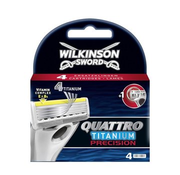 Wilkinson Wilkinson Quattro Titanium Precision Scheermesjes (4st.)