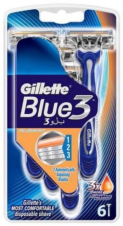 Gillette Gillette Blue 3 Wegwerpmesjes 6 st. Gillette Gillette Blue 3 Wegwerpmesjes 6 st.