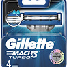 Gillette Gillette Mach 3 Turbo Scheermesjes - 4 stuks Gillette Gillette Mach 3 Turbo Scheermesjes - 4 stuks