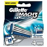 Gillette Gillette Mach 3 Turbo Scheermesjes - 4 stuks Gillette Gillette Mach 3 Turbo Scheermesjes - 4 stuks