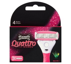 Wilkinson Wilkinson Sword Quattro For Women 3stuks Wilkinson Wilkinson Sword Quattro For Women 3stuks