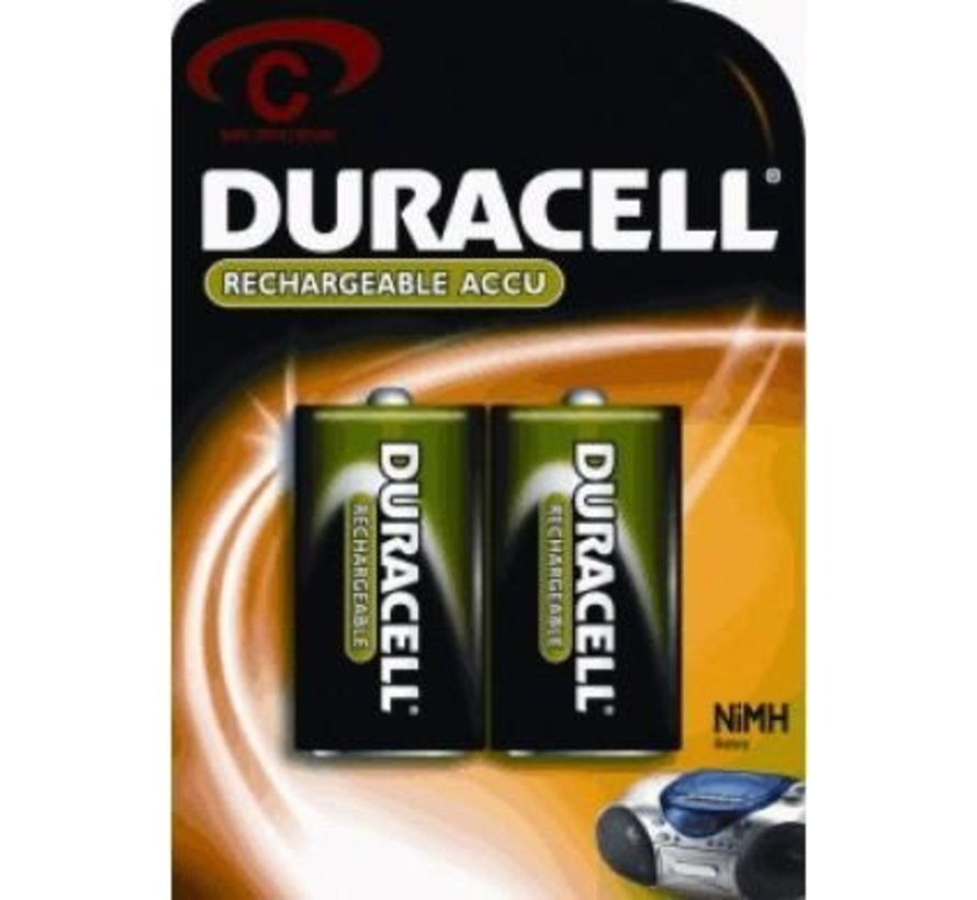 Duracell Ultra Recharge Batterij - C-Baby 2 stuks
