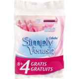 Gillette Gillette Venus Simly 3 - Wegwerpscheermesjes 8+4 stuks