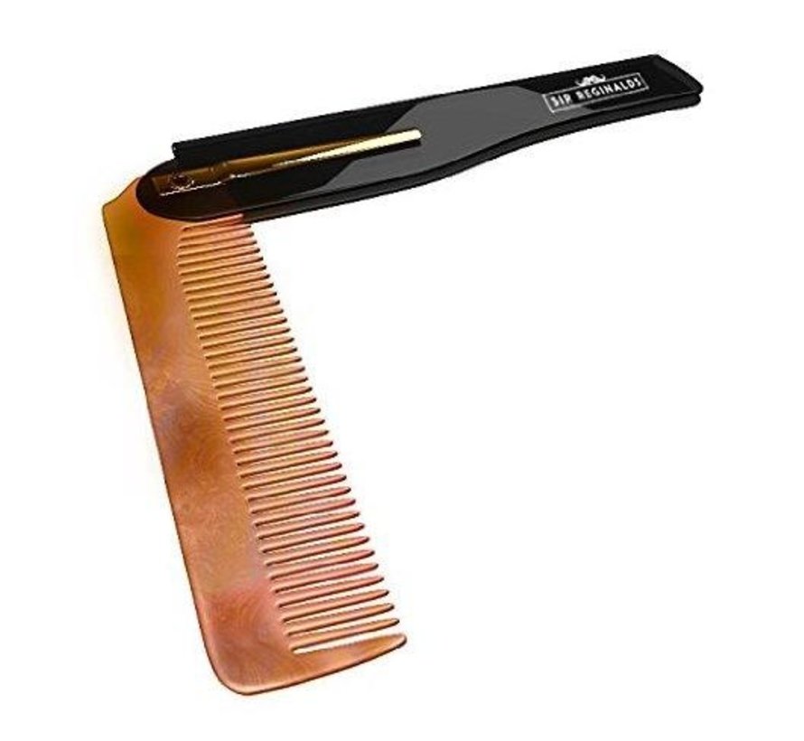 Sir Reginalds - Compacte Opvouwbare Kam Voor Snor en Baard