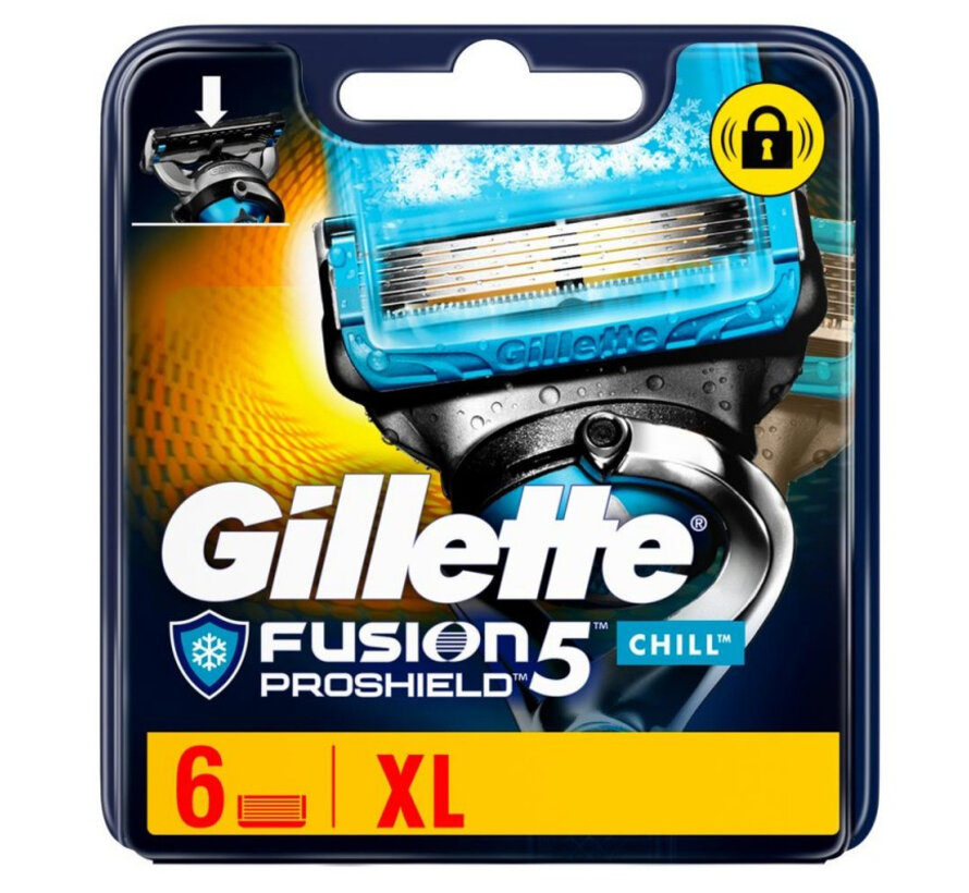 Gillette Fusion5 Proshield Chill Scheermesjes - 6 stuks