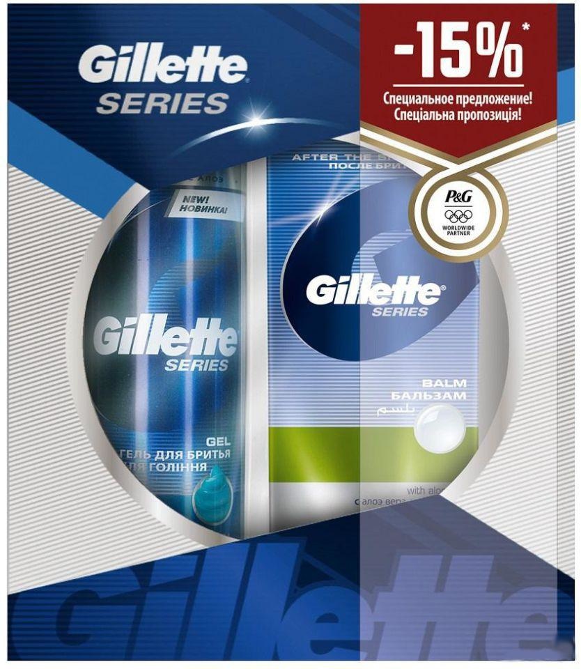 Gillette - Scheergel + Aftershave Balsem - Geschenkset - Cadeautip