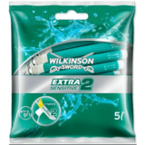 Wilkinson Wilkinson Sword Sensitive Extra 2 - Wegwerpmesjes 5 Stuks Wilkinson Wilkinson Sword Sensitive Extra 2 - Wegwerpmesjes 5 Stuks