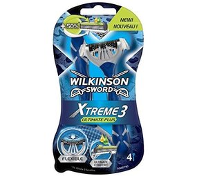 Wilkinson Wilkinson Sword Men Xtreme 3 Wegwerpmesjes - Ultimate Plus 4 st. Wilkinson Wilkinson Sword Men Xtreme 3 Wegwerpmesjes - Ultimate Plus 4 st.