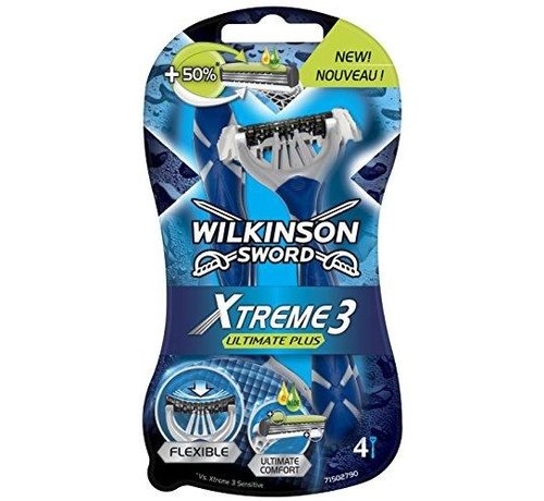 Wilkinson Wilkinson Sword Men Xtreme 3 Wegwerpmesjes - Ultimate Plus 4 st.