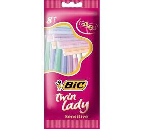 BIC Bic Wegwerpscheermesjes Twin Lady - Sensitive - 8 Stuks BIC Bic Wegwerpscheermesjes Twin Lady - Sensitive - 8 Stuks