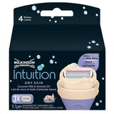 Wilkinson Wilkinson Sword Intuition Dry Skin Scheermesjes - 3 Stuks Wilkinson Wilkinson Sword Intuition Dry Skin Scheermesjes - 3 Stuks