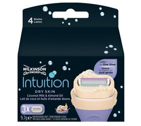 Wilkinson Wilkinson Sword Intuition Dry Skin Scheermesjes - 3 Stuks Wilkinson Wilkinson Sword Intuition Dry Skin Scheermesjes - 3 Stuks
