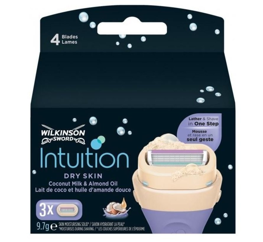 Wilkinson Sword Intuition Dry Skin Scheermesjes - 3 Stuks