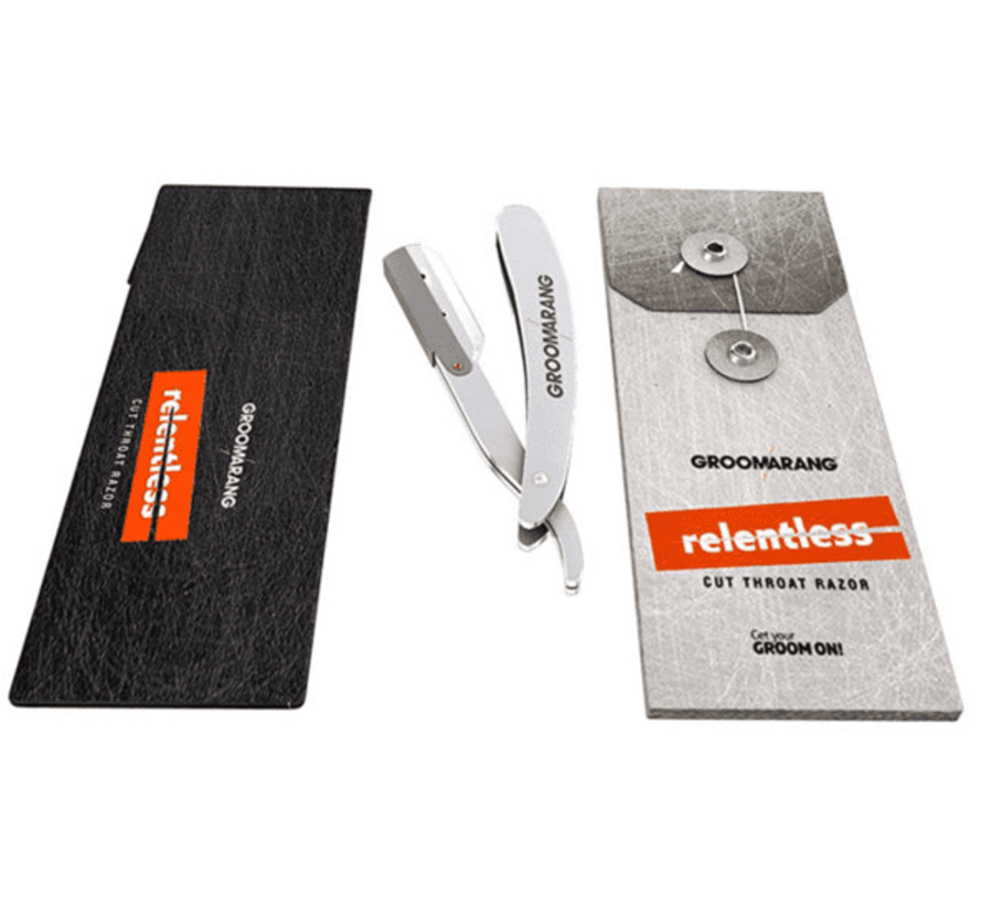 Groomarang Relentless Cut Throat Razor - Shavette Scheerhouder