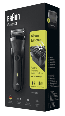 Braun Braun Series 3 Scheerapparaat - 300s Zwart Braun Braun Series 3 Scheerapparaat - 300s Zwart