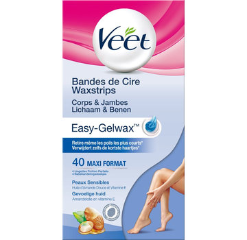 Veet Veet Waxstrips Gevoelige Huid - Maxi Formaat 40 Stuks