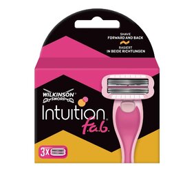 Wilkinson Wilkinson Intuition Scheermesjes - F.A.B. 3 Stuks Wilkinson Wilkinson Intuition Scheermesjes - F.A.B. 3 Stuks