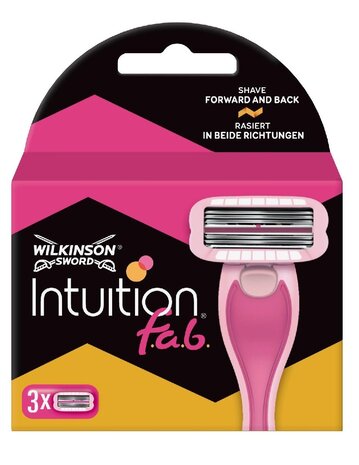 Wilkinson Wilkinson Intuition Scheermesjes - F.A.B. 3 Stuks Wilkinson Wilkinson Intuition Scheermesjes - F.A.B. 3 Stuks