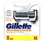 Gillette Fusion Skinguard Sensitive 8 Stuks - Navulmesjes