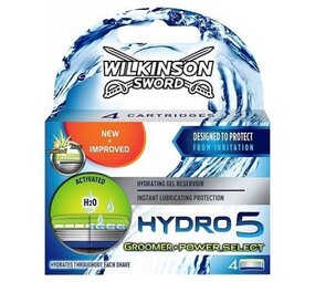 Wilkinson Wilkinson Hydro 5 Scheermesjes - Groomer Power Select 4 Stuks Wilkinson Wilkinson Hydro 5 Scheermesjes - Groomer Power Select 4 Stuks
