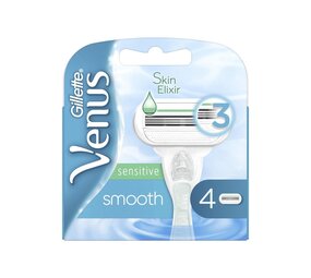Gillette Gillette Venus Scheermesjes - Smooth Sensitive - 4 Stuks Gillette Gillette Venus Scheermesjes - Smooth Sensitive - 4 Stuks