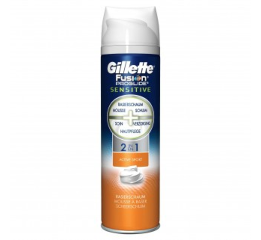 Gillette Fusion Proglide Scheerschuim Active Sport 2 in 1 - 250 ml