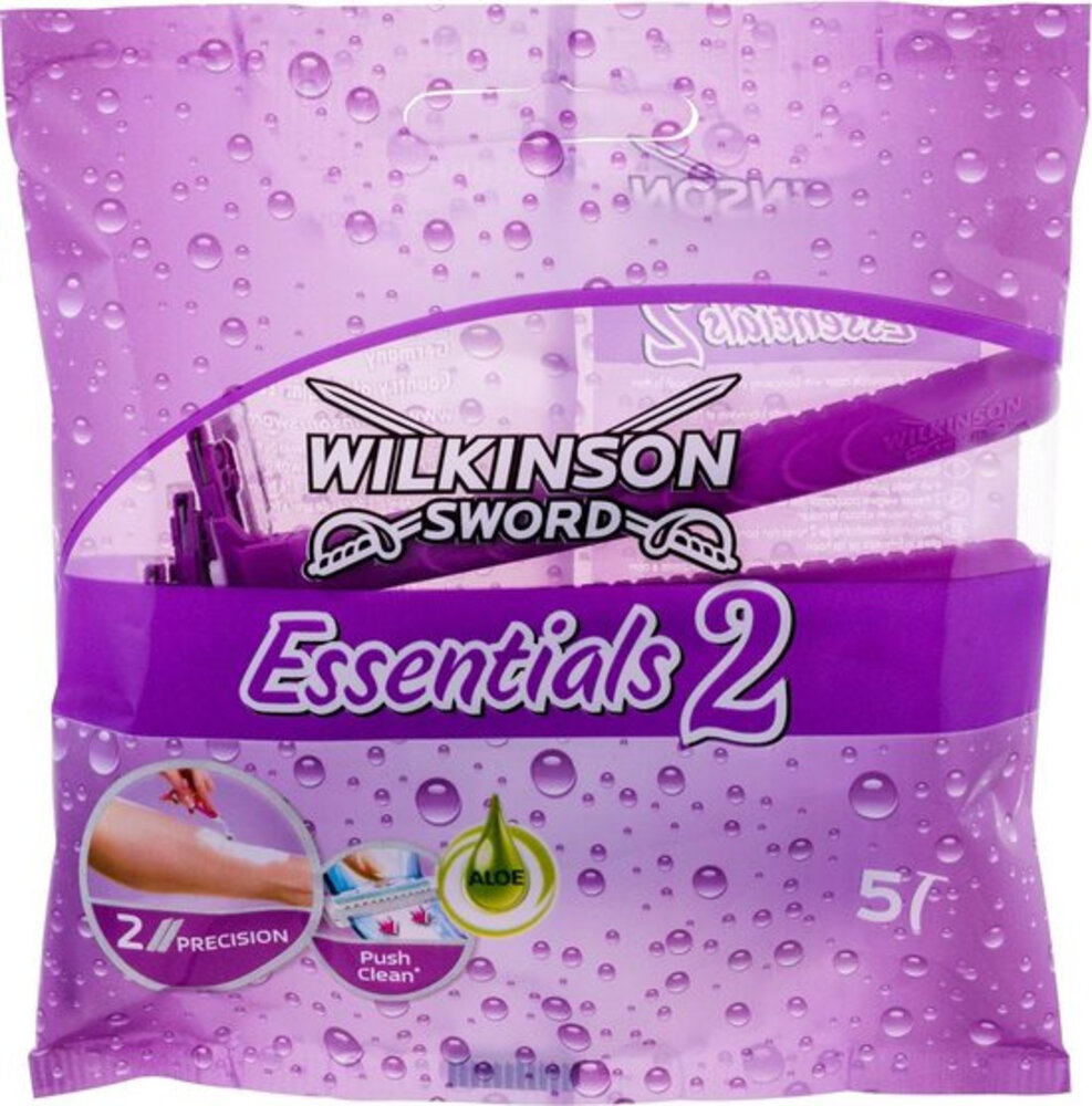 Wilkinson Wilkinson Sword Essentials 2 Wegwerpscheermesjes - 5 Stuks Wilkinson Wilkinson Sword Essentials 2 Wegwerpscheermesjes - 5 Stuks