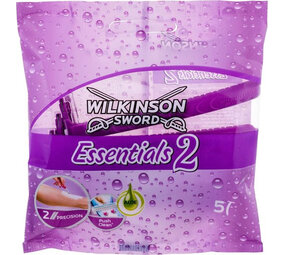 Wilkinson Wilkinson Sword Essentials 2 Wegwerpscheermesjes - 5 Stuks Wilkinson Wilkinson Sword Essentials 2 Wegwerpscheermesjes - 5 Stuks