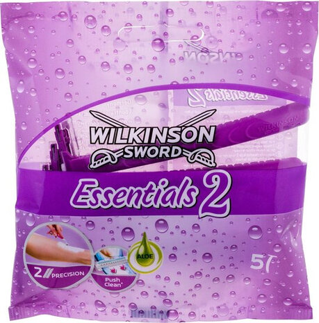 Wilkinson Wilkinson Sword Essentials 2 Wegwerpscheermesjes - 5 Stuks Wilkinson Wilkinson Sword Essentials 2 Wegwerpscheermesjes - 5 Stuks