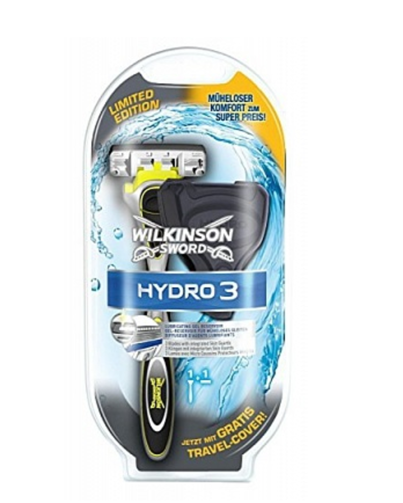 Wilkinson Wilkinson Scheermes Hydro 3 + Beschermkapje - 1 Stuk Wilkinson Wilkinson Scheermes Hydro 3 + Beschermkapje - 1 Stuk
