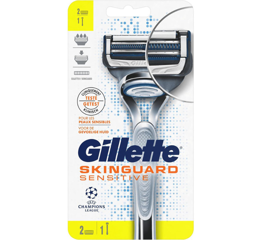 Gillette SkinGuard Sensitive Scheerapparaat - +1 Navulmesje