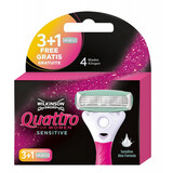 Wilkinson Wilkinson Quattro For Women Sensitive Scheermesjes - 4 Stuks Wilkinson Wilkinson Quattro For Women Sensitive Scheermesjes - 4 Stuks