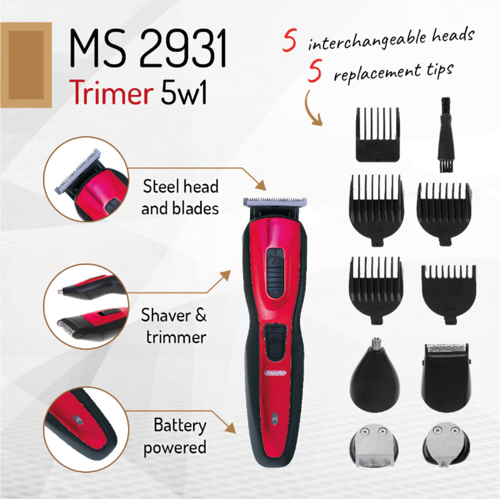 Mesko Mesko MS 2931 Trimmer - 5 In 1