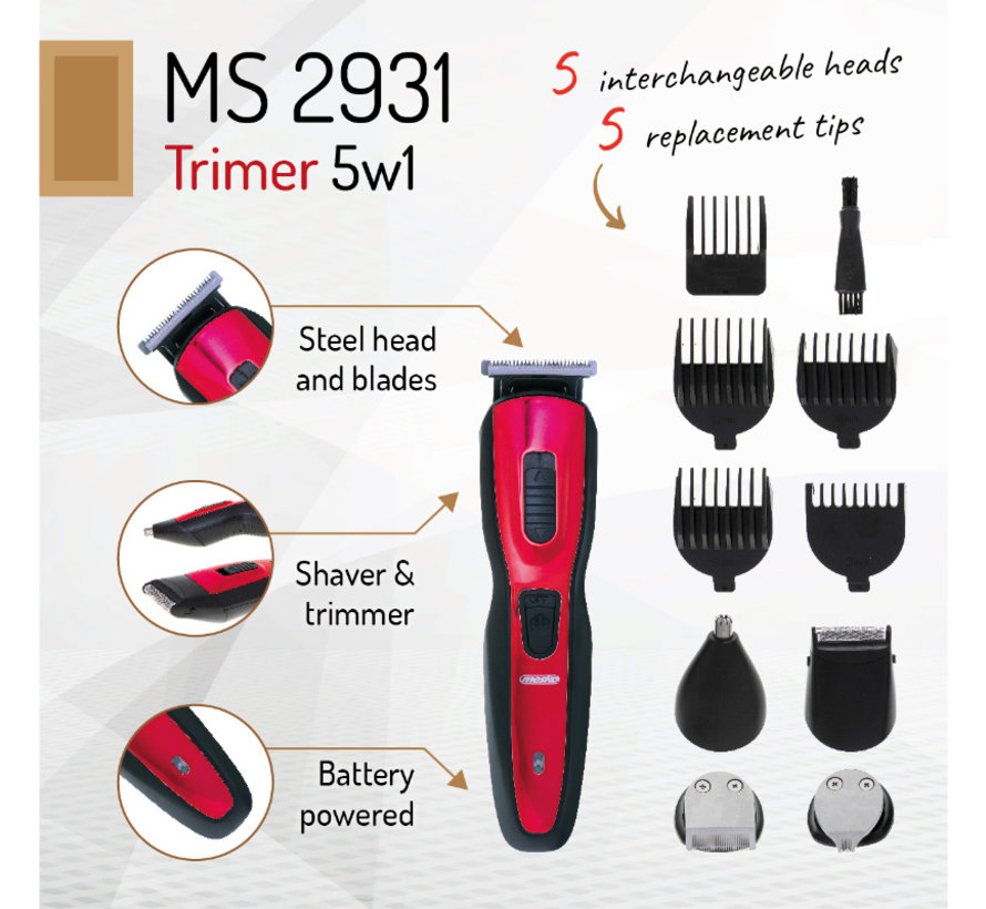 Mesko MS 2931 Trimmer - 5 In 1